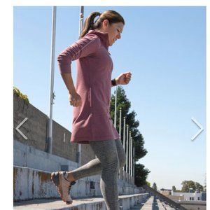 Title Nine: Warmup Sweatshirt Dress~NEW~Large~Rosewood